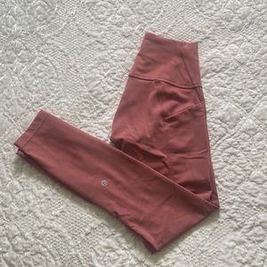 Lululemon Wunder Train 25” Brier Rose Color